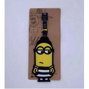 Minion Luggage Tag Yellow Black